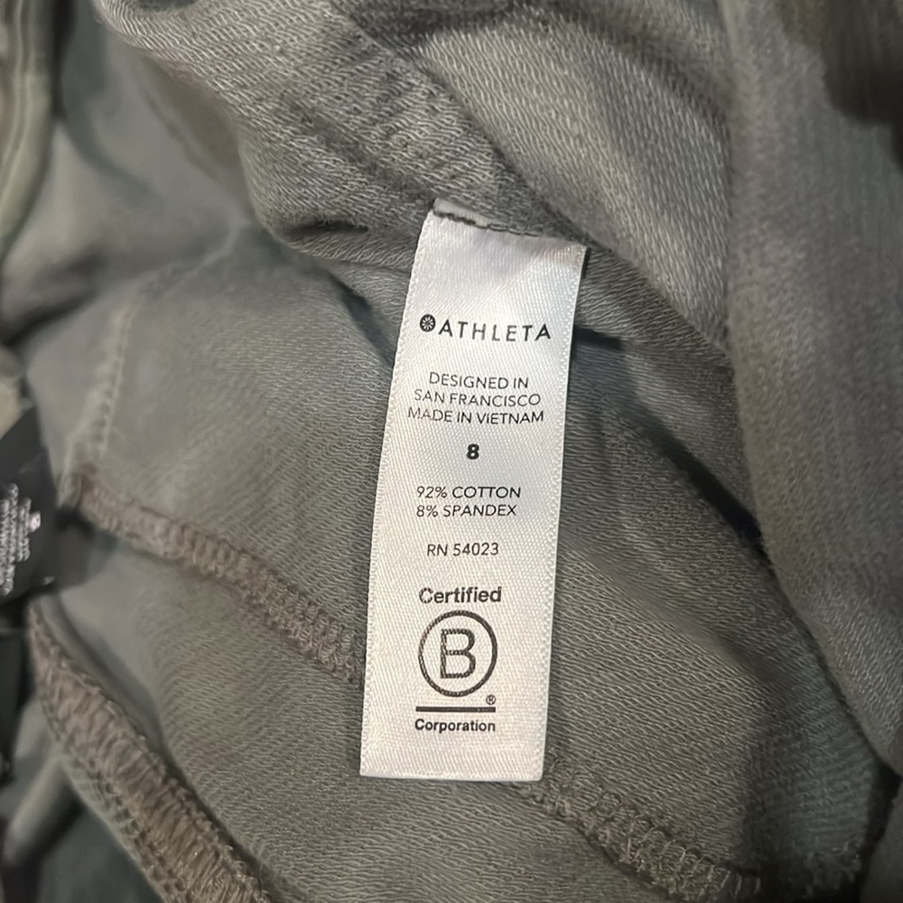 Athleta Farallon Stratum Camo Jogger Olive Green Size 8 - Picture 7 of 8